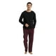 thumbnail image 1 of GLOBAL Conjunto de Pijama de Franela y Playera de Manga Larga para Hombre 100% Algodón a Cuadros Burdeos L, 1 of 6