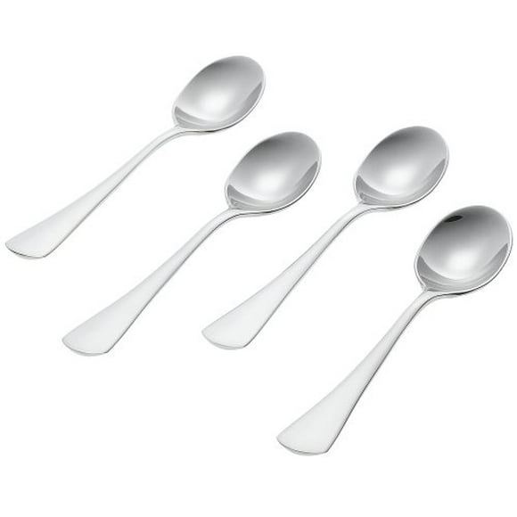 Ginkgo International Mariko Stainless Steel Demitasse Spoons, Set of 4