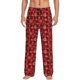 thumbnail image 1 of Balery Snowflakes On A Buffalo Plaid Pantalones de pijama para hombre, pijama ultraligero, pantalón de descanso-Medium, 1 of 6