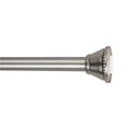 thumbnail image 1 of Bath Bliss Tringle de Rideau de Douche Décorative Salle de Bain Doublure de Douche & Rideau Réglable 42-72 Nickel Satiné, 1 of 5