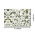 thumbnail image 2 of ZICANCN Area Rugs Doormat , Leaves Flowers Plants Floral Design Facecloth Non-Slip Floor Mat Rug for Living Room Kitchen Sink Area Indoor Outdoor Entrance 72"x48", 2 of 9