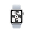 thumbnail image 2 of Apple Watch SE2 40mm GPS Silver Aluminum Case with Blue Cloud Sport Loop, 2 of 8