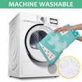 thumbnail image 6 of Turquoise Christmas Tree Pattern Square Tablecloth,Waterproof Square Table Cover,Wipeable Spillproof Washable Table Cover for Home Kitchen Party Decor 60"x60"(152x152cm), 6 of 6