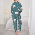 thumbnail image 5 of Bingfone Womens Pajama Sets Flamingo Print,Long Sleeve Loungewear Pajamas Set-X-Large, 5 of 9