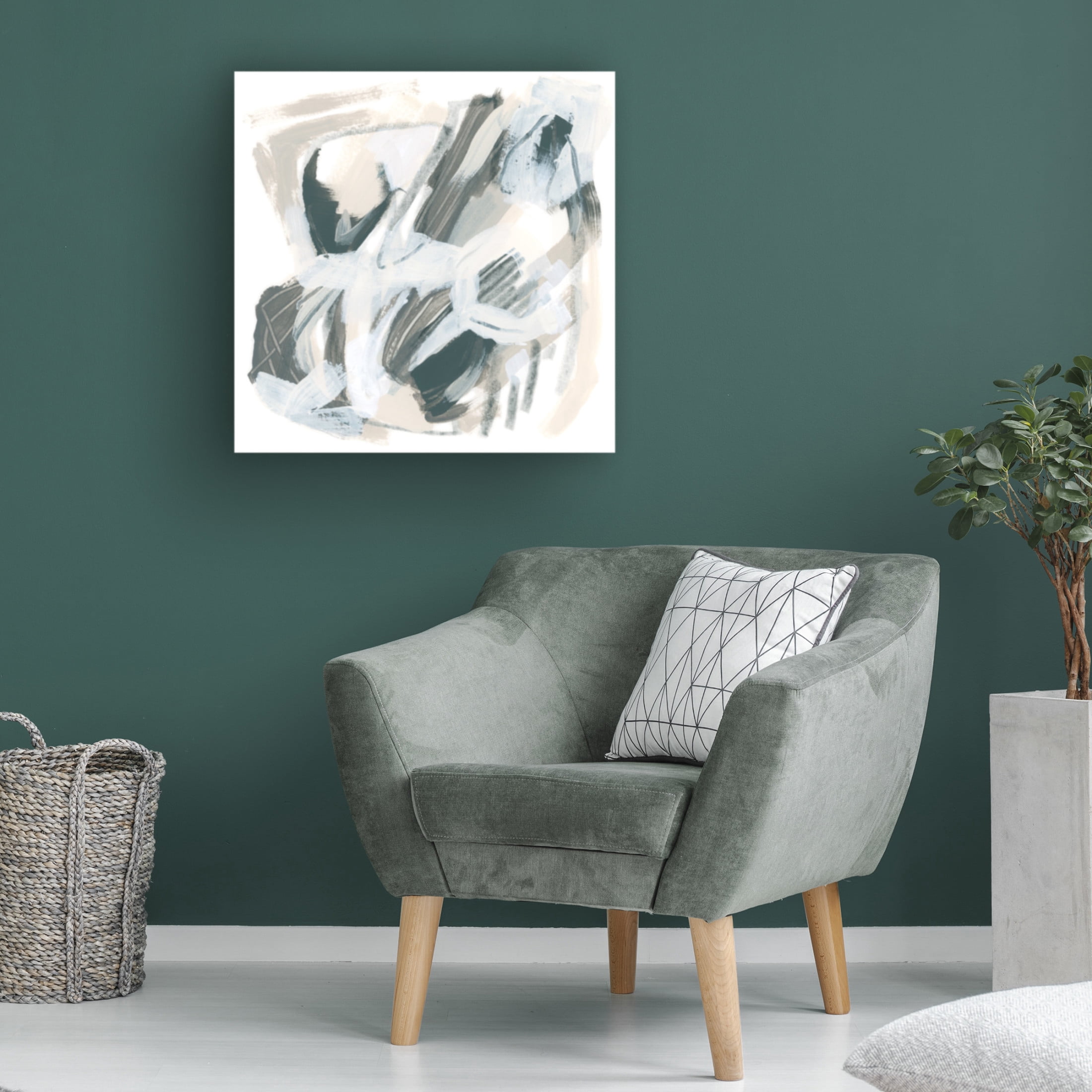Canvas Wall Art - June Erica Vess 'Neutral Capacity III' Wall Art for Living Room, Bedroom, or Office Décor by Trademark Fine Art - 24 x 24 Inches