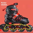 thumbnail image 4 of Toystoory Patines en línea ajustables para mujer, patines de ruedas resistentes al desgaste de alta elasticidad, zapatos de patinaje a prueba de Pescar Rojo/M, 4 of 6