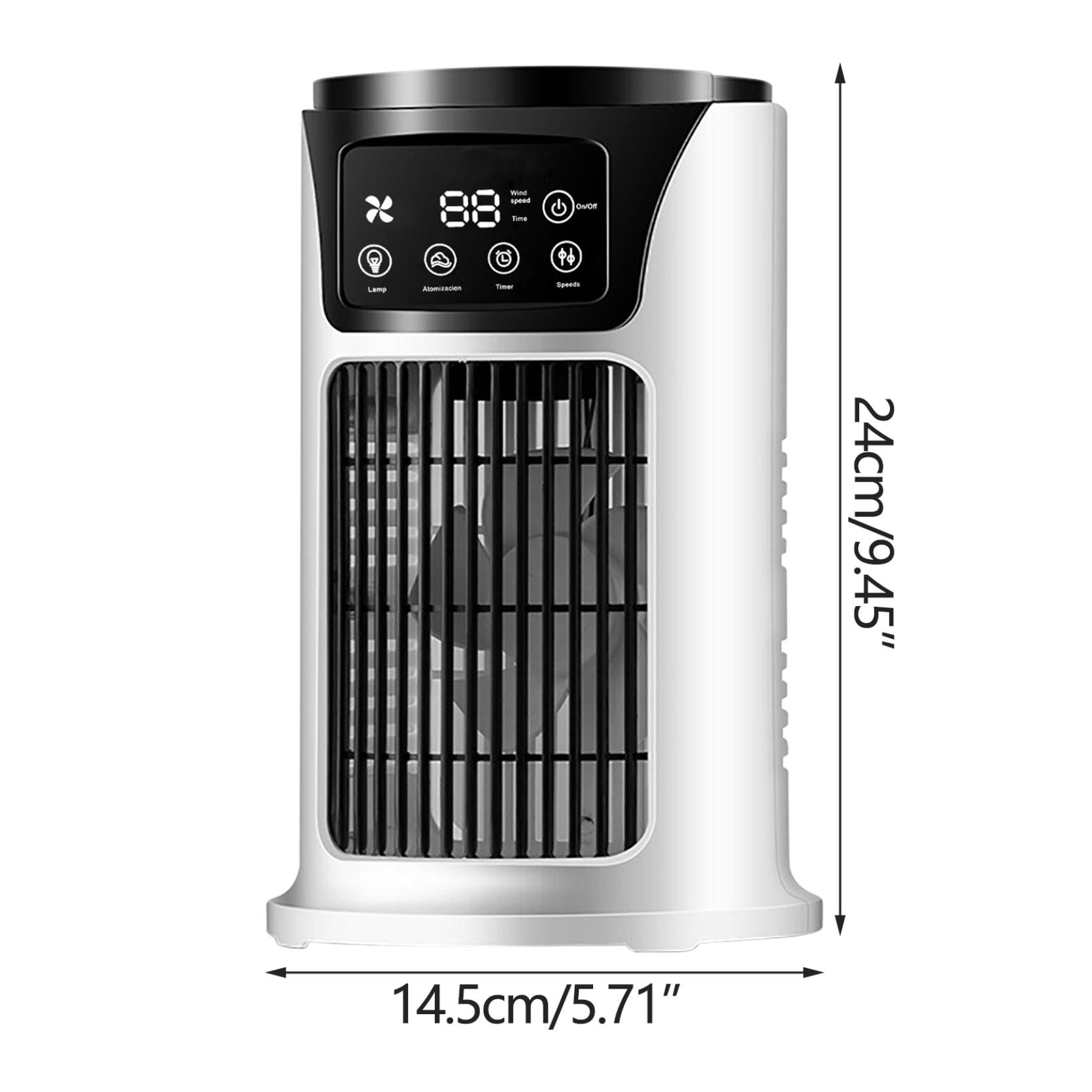 Fnyoxu Portable Air Conditioner, Personal Evaporative Air Cooler with 5 Wind Speeds, Touch Screen Mini AC Unit Fan for Room, Desk, Tent, Bedroom, Car, RV, and Camping