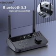 thumbnail image 2 of Bluetooth5.3 Transmitter Receiver Optical/Coaxial/3.5mm AUX Analog Digital Signal Output Wirelss Adapter For TV Car PC Headphone, 2 of 5