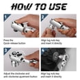 thumbnail image 2 of DISEN 3-Piece Extendable Flex-Head Ratchet Wrench Set with EVA Storage Case - 1/4", 3/8", 1/2" Drive, 72-Tooth, Rubber Grip, Adjustable Length - Prof, 2 of 9