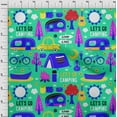 thumbnail image 4 of oneOone Cotton Poplin Sea Green Fabric Camping Sewing Craft Projects Fabric Prints By Yard 42 Inch Wide, 4 of 6