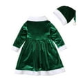 thumbnail image 4 of LWNYDPLSD Girl Christmas Dresses Girls Christmas Dress Size 6 Baby Girl 0-3 Months Dress Plus Size 2t Girls Clothes Fall/ Winter Baby Boy Going Home, Red 6-12 Months, 4 of 9