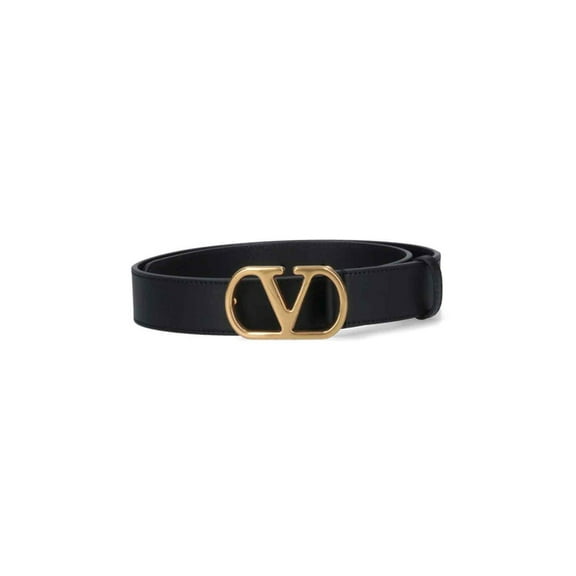 Valentino Garavani Women's Vlogo Signature Belt – Black Black