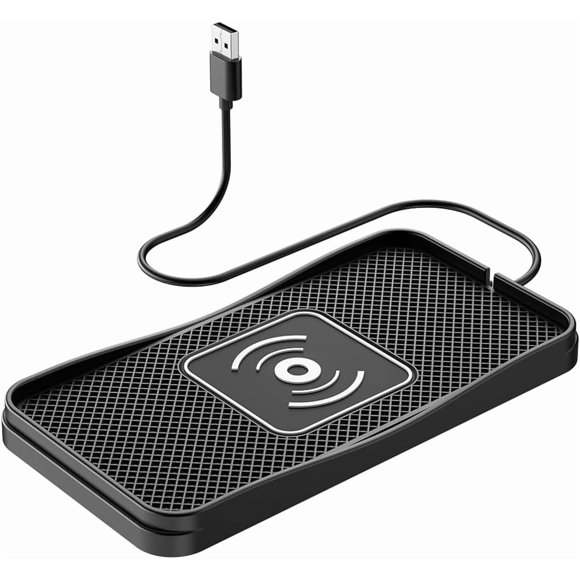 Wireless Car Charger Pad for Ford Bronco 2021-2025, 20W Type-C/USB Fast Charging, Non-Slip Phone Charging Pad, Car Accessories with 30cm USB Cable