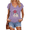 Purple, variant on Female Purple Gothic Skull Rose V Neck Short Sleeve T-Shirt Sarcastic Everything Is Fine Vibe S-5XL Tops