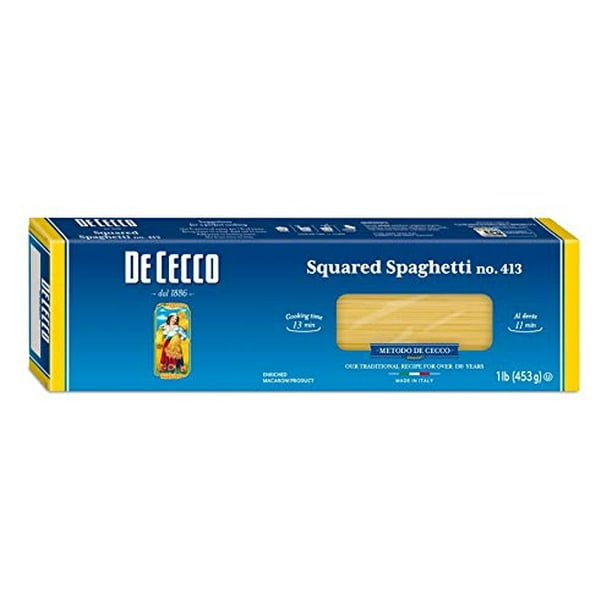 De Cecco Semolina Pasta, Square Spaghetti, 1 Lb