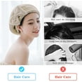 thumbnail image 6 of Homelove 2 Pack Microfiber Hair Drying Towels, Super Absorbent Turban Hair Towel Cap, Quick Dry Head wrap with Bow-Knot Shower Cap for for Curly, Long, Thick Hair & Wet Hair (Coffee & Brown), 6 of 6