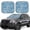 Ocean On Striped, variant on Naloa Octopus 2 Piece Foldable Car Sun Shades, Car Windshield Sunshade, Front Window Sunshade for Car, Truck, SUV - Small
