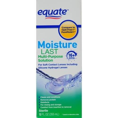 Equate Moisture Last MultiPurpose Solution, 12 fl oz