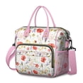 thumbnail image 1 of Floral and Skull Pattern Insulated Tote - Waterproof Cooler Bag for Daily Use, 1 of 6
