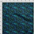 thumbnail image 4 of oneOone Cotton Poplin Blue Fabric Abstract Craft Projects Decor Fabric Printed By The Yard 56 Inch Wide, 4 of 5