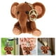 thumbnail image 3 of Muñeco de elefante de peluche, llavero, colgante, llavero, adorno colgante para bolso, llave de coche, café, 3 of 4