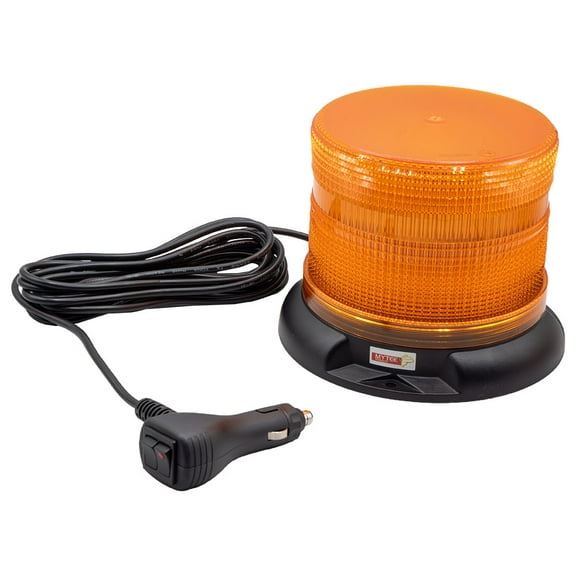 5" Amber LED Strobe Lights for Trucks SAE Class 1, 12-24V High Visibility Emergency Safety Warning Caution Light - Magnetic Mount Multiple Flash Patterns for Fleet Industrial Vehicle