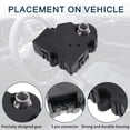 thumbnail image 3 of Reemplazo del actuador de control de la puerta de mezcla de aire del calentador HVAC para Cadillac Escalade Durable No.52473356 2 Pcs, 3 of 6