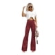 thumbnail image 1 of Pantalones casuales de pana de color sólido de primavera para mujer, pantalones micro elegantes de cintura alta, pantalones con botones, 1 of 6