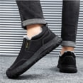 thumbnail image 5 of Knivor Winter Cozy Slip On Boots for Men Corduroy Fleece Lined Casual Shoes Warm Closed Toe Walking Winter Boots Non Slip for Everyday Wear, 5 of 8