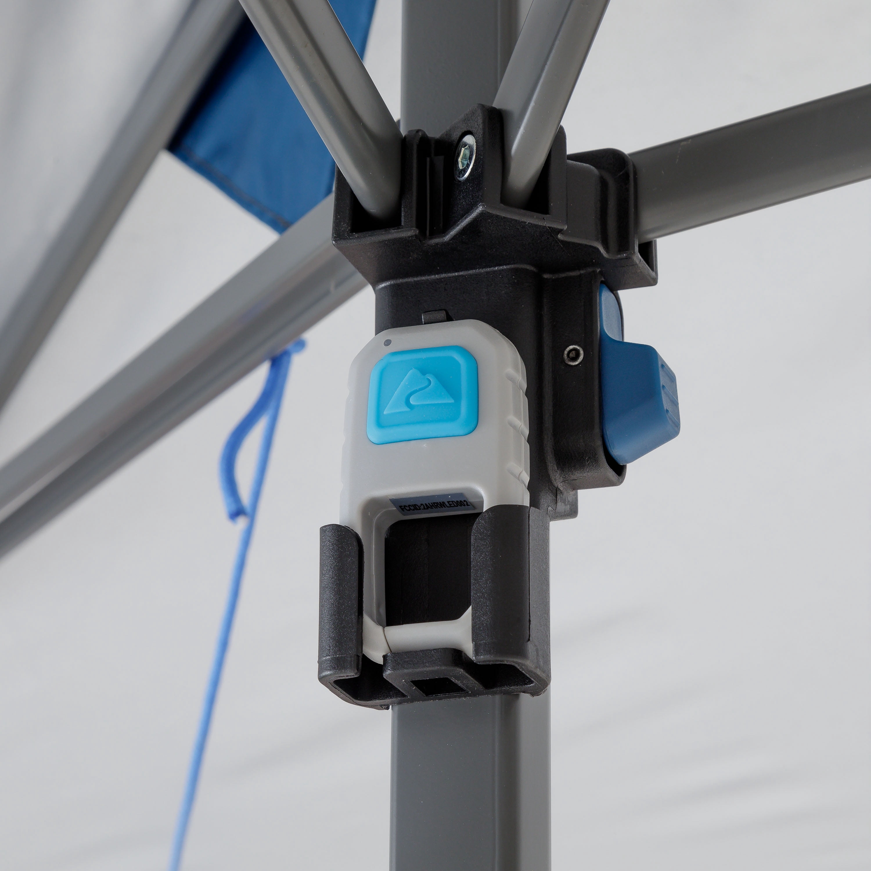 Ozark Trail 14' x 14' Instant Lighted Canopy for Camping - Blue, Gray