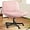 Pink, variant on YSNW Fabric Padded Desk Chair No Wheels, Armless Wide Swivel,120° Rocking Mid Back Ergonomic Computer Task Vanity Chairs for Office, Home, Make Up,Small Space, Bed Room,Beige