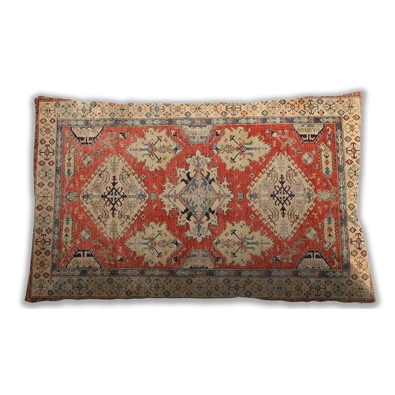 Ahgly Company Outdoor Rectangular Traditional Lumbar Throw Pillow, 13 inch by 19 inch