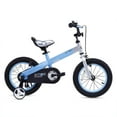 thumbnail image 2 of RoyalBaby Buttons Vélo pour Enfants 16 Pieds' avec Béquille et Roues Stabilisatrices, Bleu Mat, 2 of 10