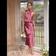 thumbnail image 5 of Vestido de Satén de Verano 2025 para Mujer, Elegante, Sin Mangas, con Cuello Alto, para Cóctel o Fiesta. Rosa Roja M, 5 of 10