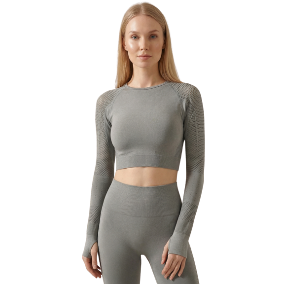Women’s Seamless High Fashion Sports Top, Moisture Wicking Activewear