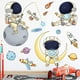 thumbnail image 2 of Pegatinas de pared de astronauta para dormitorio de niños, astronauta de dibujos animados, planeta exterior, arte creativo DIY, vinilo extraíble, calcomanía de pared Sailing  Electrónica, 2 of 5