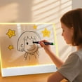 thumbnail image 6 of LED Note Board with Colors, 13.8x9.8inches, 7 Colors with 7 Markers, Cleaning Cloth, Rechargeable LED Drawing Board, 6 of 7