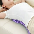 thumbnail image 3 of Adjustable back stretcher-three-stage lumbar spine support, spine decompression and back massager for pain relief and treatment of scoliosis-purple, 3 of 7