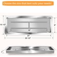 thumbnail image 2 of 24x8 in Drop in Fire Pit Burner Kit, Stainless Steel Fire Pit Kit with Burner, Hose Kit, Insert Rectangular Fire Pit Burner Pan for Propane, Natural Gas, Outdoor Fire Pit Pan Kit, 2 of 7