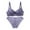 Purple, variant on Women's Push up Bra and Panty Set Lace Underwire Bralettes and Briefs Suit High Support Sports Bras for Lady Plus Size 80C