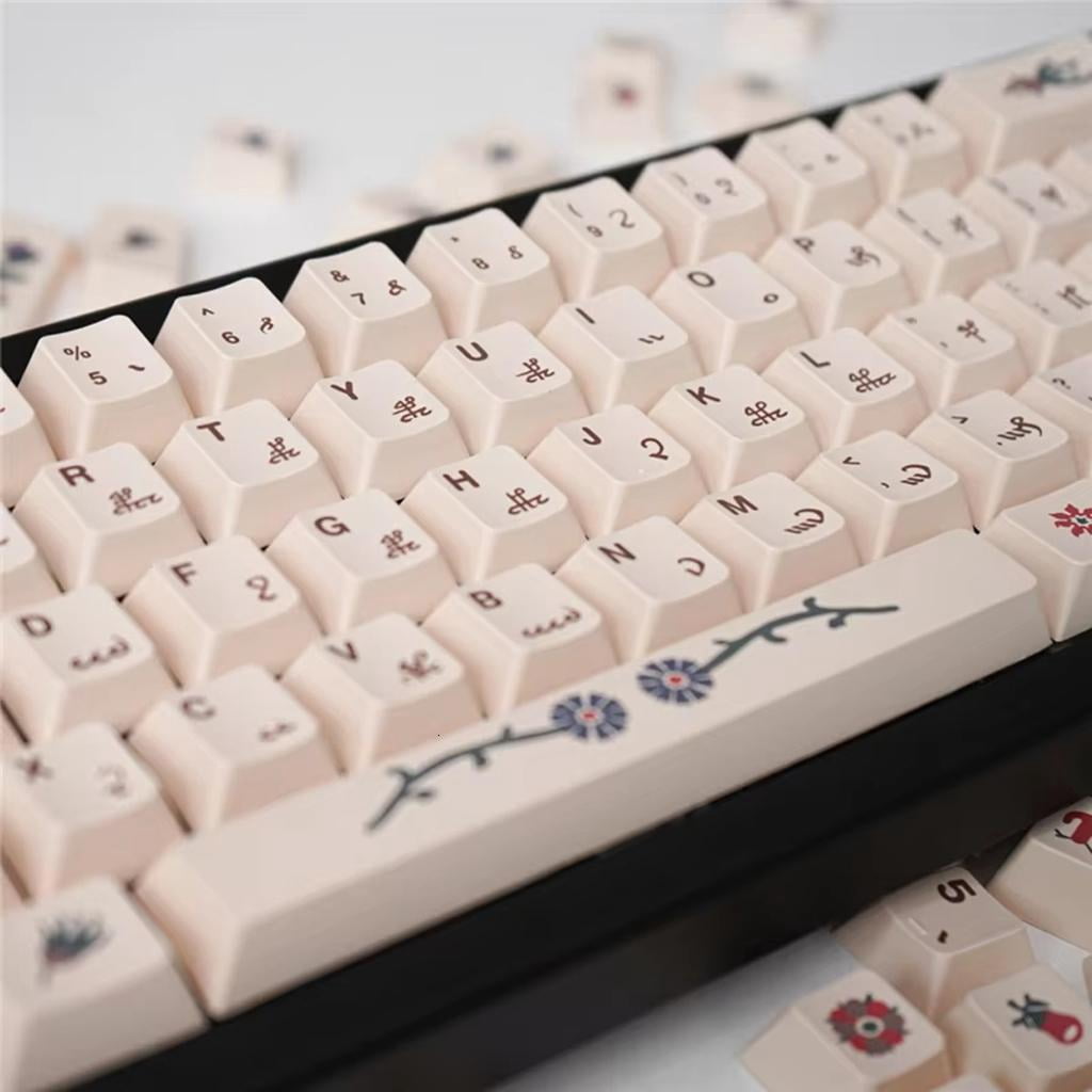 HONCLL Enhances Keyboard With Voynich Manuscript Inspired Heat Sublimated PBT Keycaps