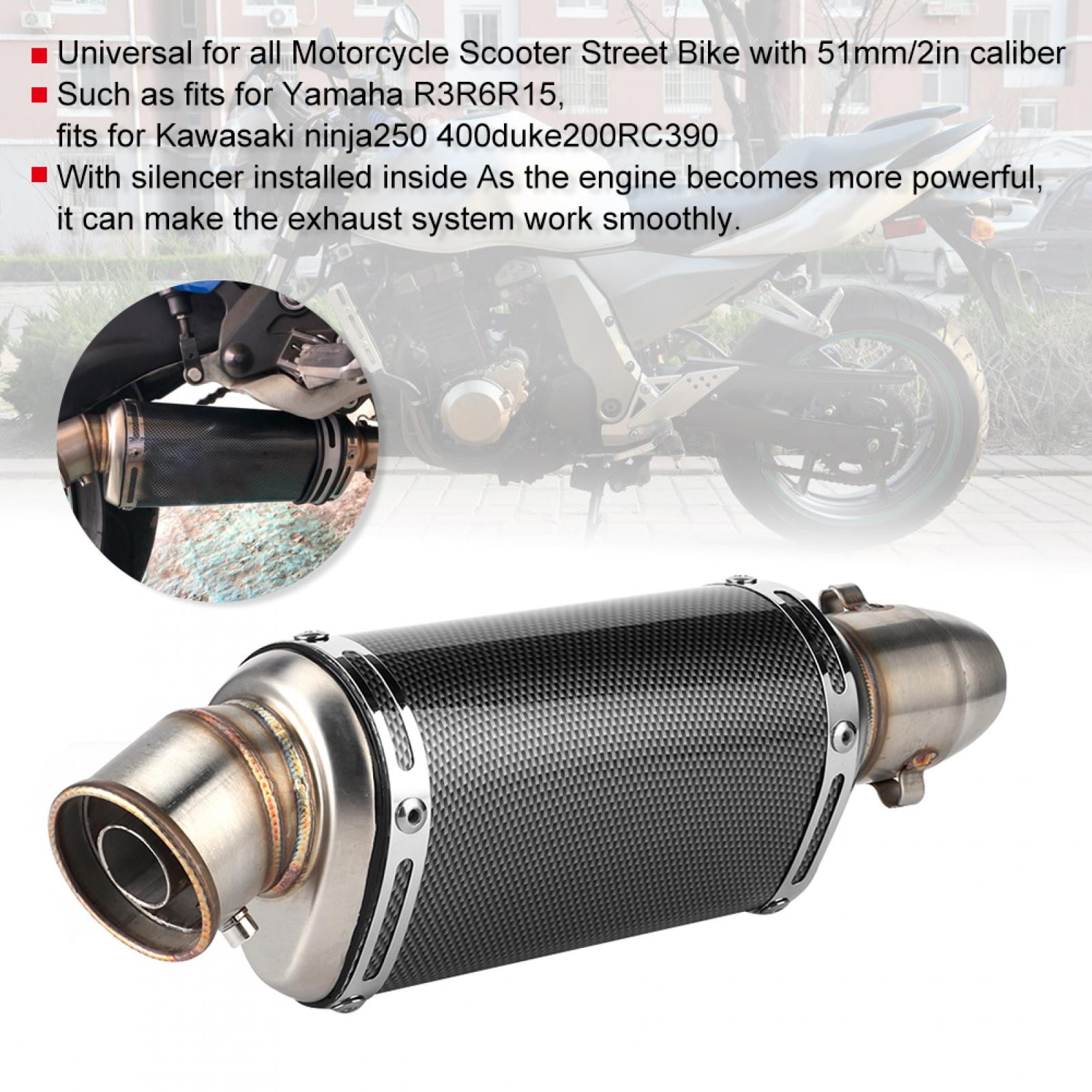 Exhaust & Exhaust Systems Akozon Muffler Exhaust Wash Plug Motorcycle Dirt Bike ATV Quad 2 4