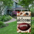 thumbnail image 5 of NIJIAN  Fall Football Garden Flag Double Sided Outside, Welcome Autumn Maple Leaves Seasonal Yard Outdoor Flag, 5 of 8
