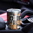 thumbnail image 4 of 30oz Halloween Icons Collage Pattern Tumblers Stainless Steel Tumbler with Lid and Straw,Vacuum Insulated Double Wall Travel Tumbler Cups Mug with Cleaning Brush for Coffee,Tea, 4 of 7