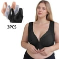 thumbnail image 2 of Lovzfmll Bras for Women, Plus Size Seamless Wireless Bralette Bra, Standard Straps Seamless Pull-On Stretchable 3PC Lace Camisole Bra, 2 of 9