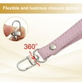 thumbnail image 5 of Uxcell Leather Purse Handle Strap Replacement DIY Women Clutch Bag Handbag Pink, 5 of 7