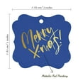 thumbnail image 7 of Inkdotpot Hang Tags Merry X-Mas Christmas Favor Bracket Shape Gift Tags Real Gold Foil Bonbonniere Tag Pack Of 100, 7 of 7