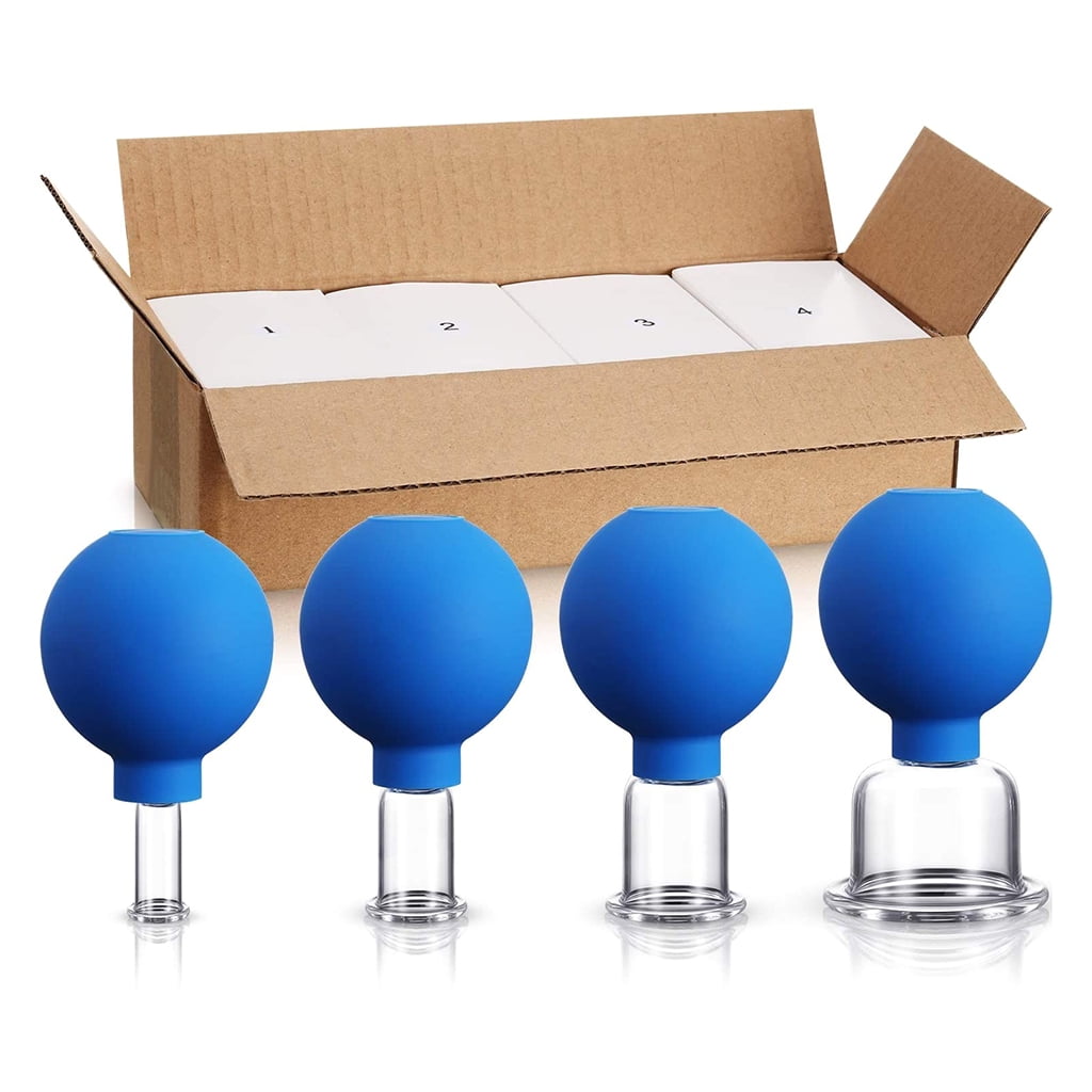 Face Cupping Therapy Set Facial Cupping Vacuum Suction Massage Kit Anti Wrinkle