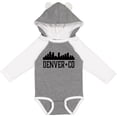 thumbnail image 3 of Inktastic Denver Colorado City Skyline Boys or Girls Long Sleeve Baby Bodysuit, 3 of 5