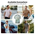thumbnail image 6 of Rocae Vintage Rose1 for Men's Short Sleeve Polo Shirt, Quick Drying Performance Moisture Wicking Sports Men's Golf Shirt Medium, 6 of 9